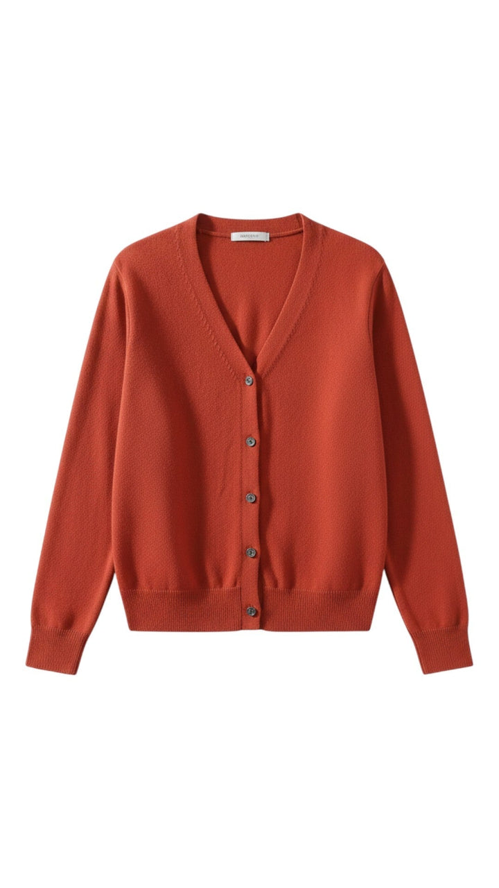 Cardigan con Bottoni e Scollatura V in Cotone | Ideale per la Stagione Primaverile ed Estiva